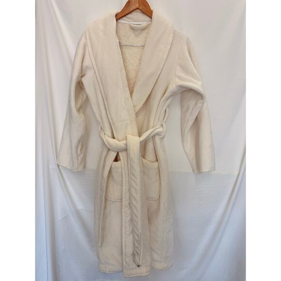 Pottery Barn Cozy Comfort Robe Ivory Robe Bath‎ Shower Neutral Resort - Picture 4 of 6